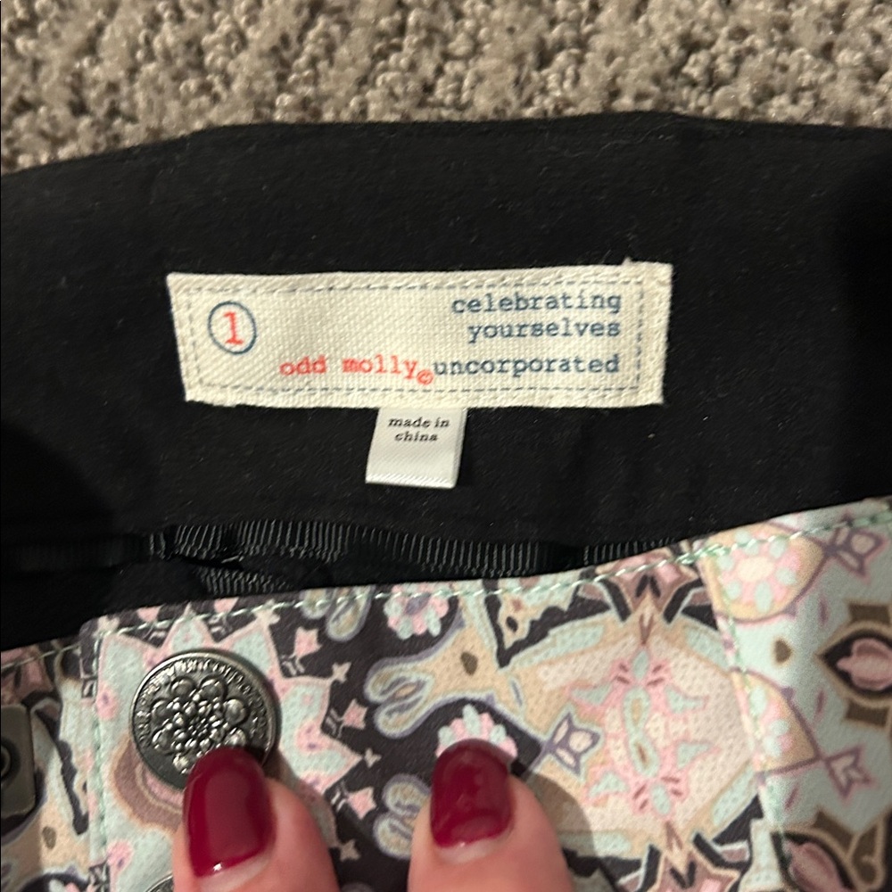 Odd Molly Multicolor Patterned Ski Pants. Super F… - image 4